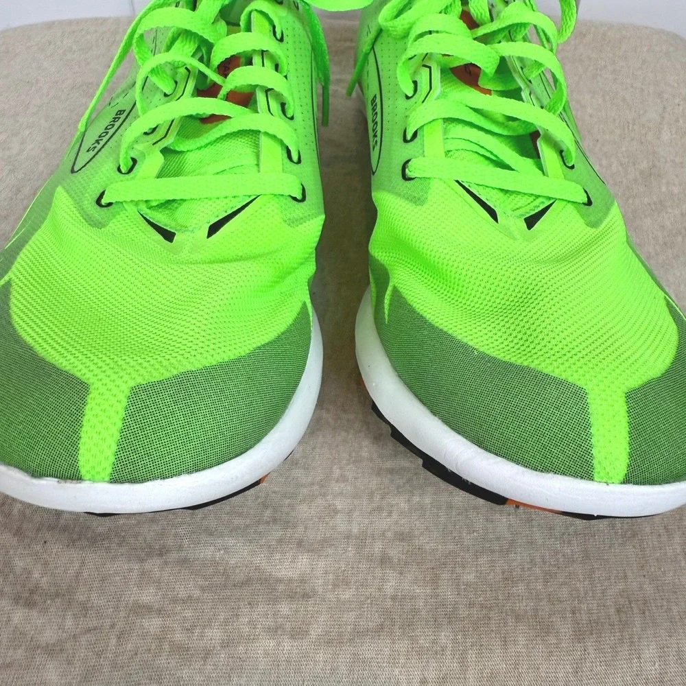 Brooks Wire v7 XC Track Racing Spikes‎ Neon Green Orange Mens Size 13